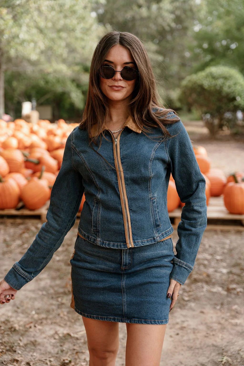 Farah Denim & Brown Suede Jacket - Image 5