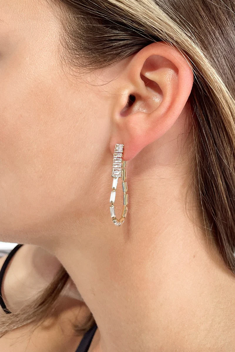 Farrah Rhinestone Earrings