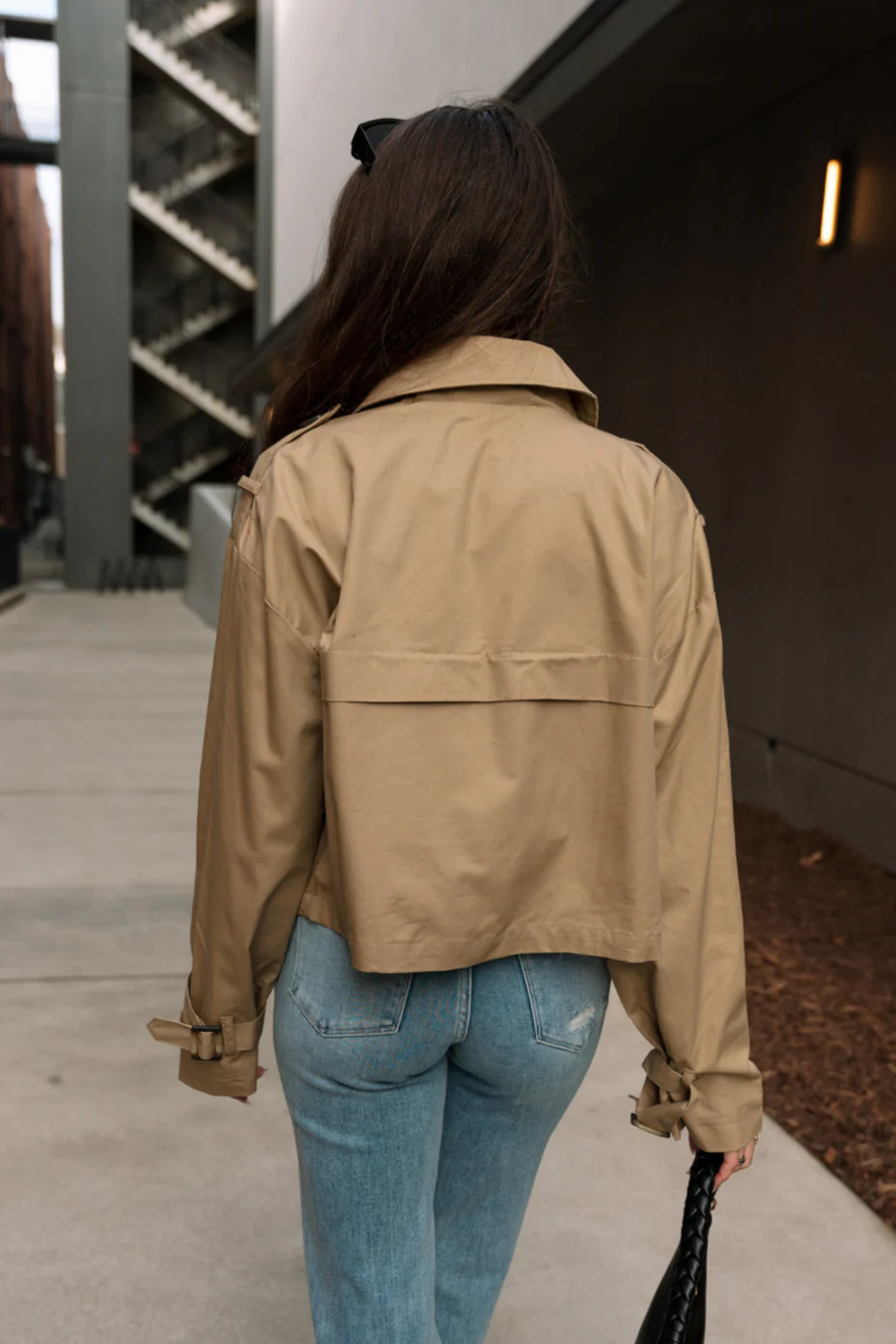 Felicity Khaki Tortoise Button-Up Jacket - Image 4