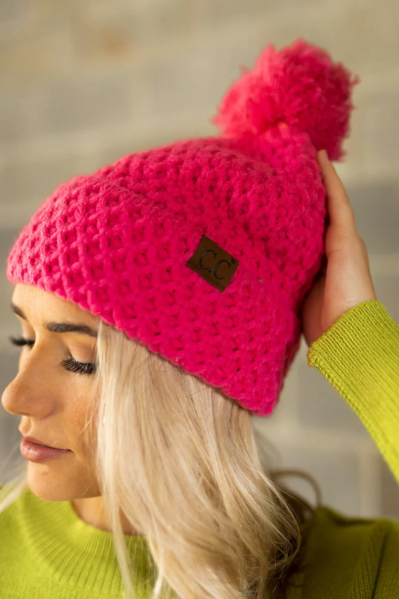 Fireside Beanie in Pink