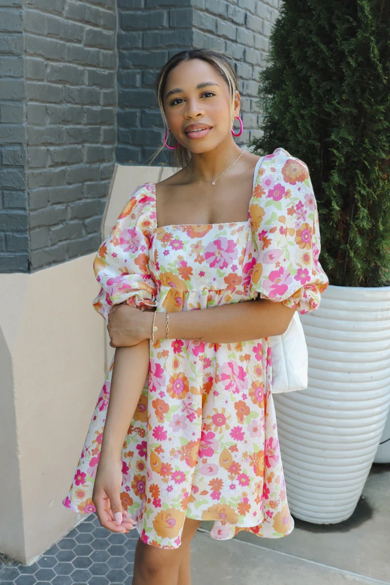 Floral Fields Babydoll Dress - Image 2