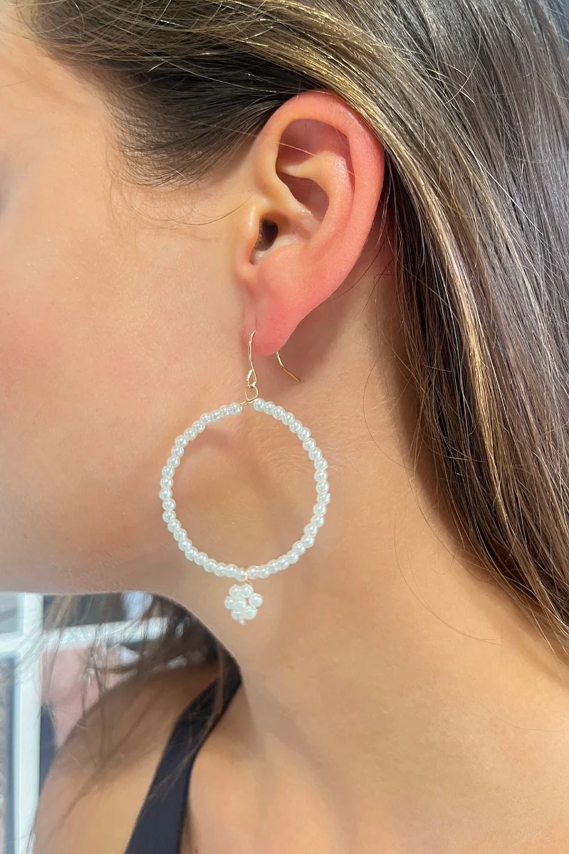 Flower Fantasy Pearl Earrings