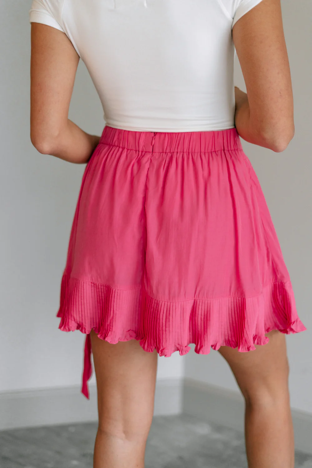 Gabriella Pink Ruffle Mini Skort - Image 7