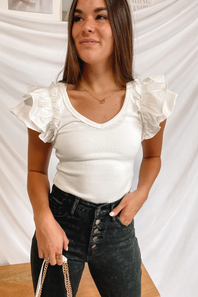 Game-On Bodysuit In White