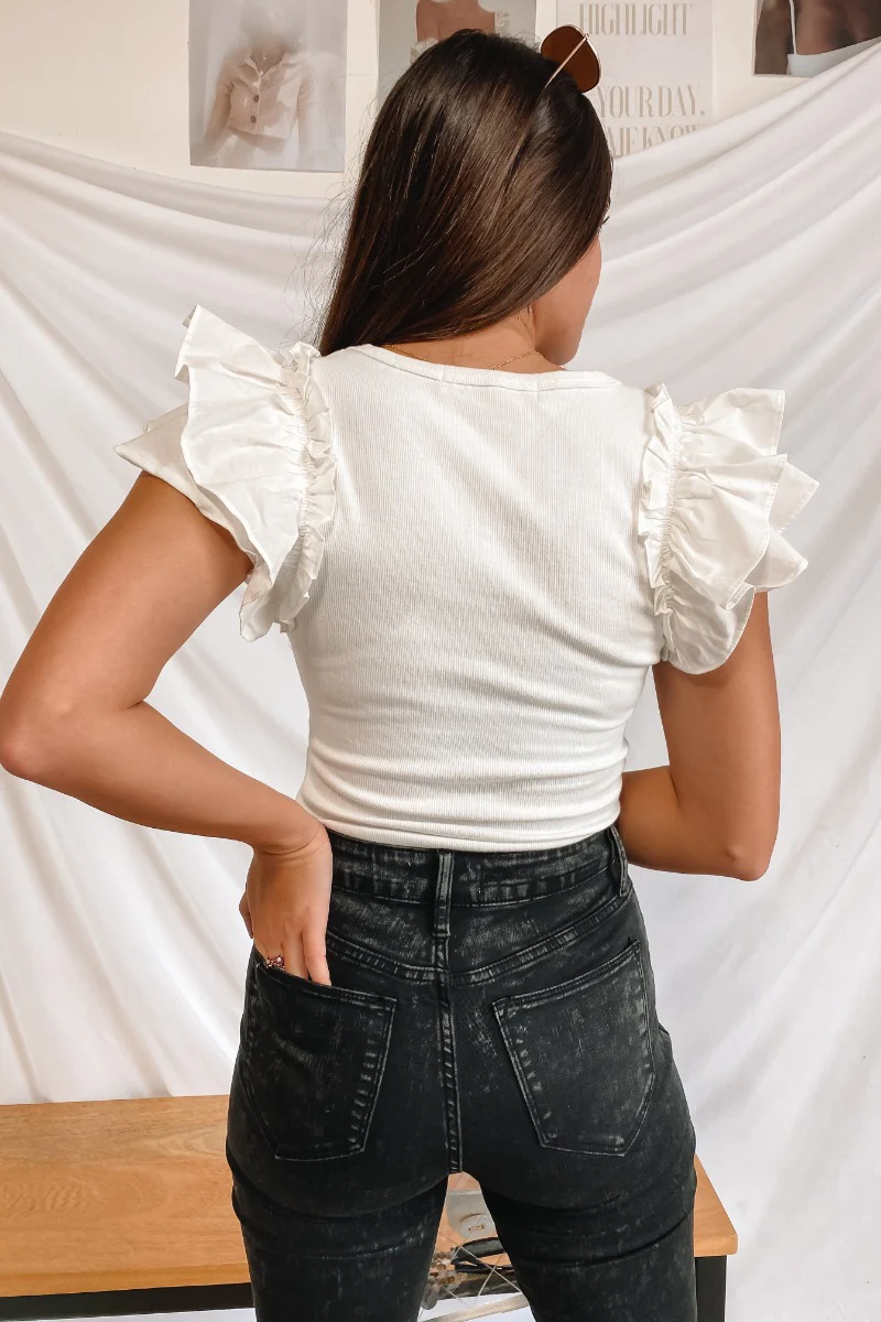 Game-On Bodysuit In White - Image 5