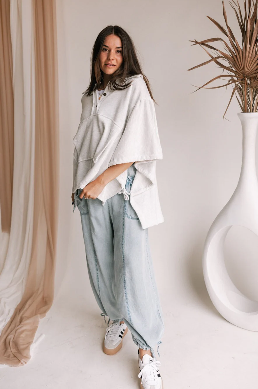 Genevieve Grey Oversized Top - Image 3