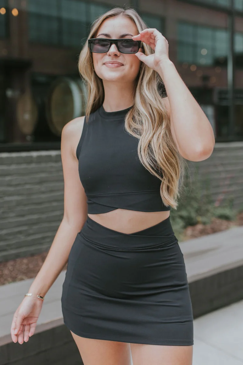 Get Obsessed Skort in Black