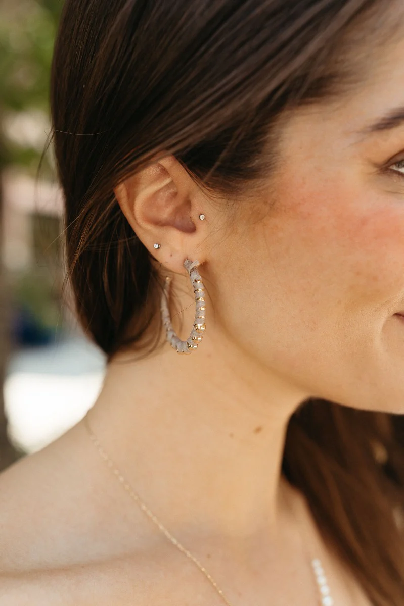 Keep It Going Earring in Grey