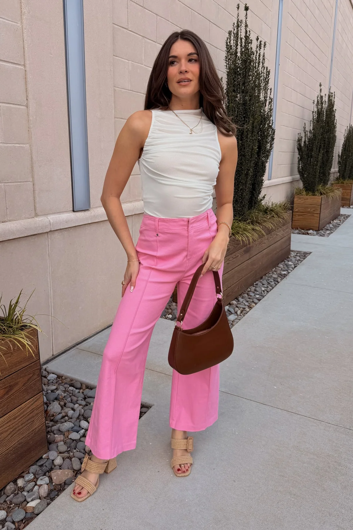 Hadley Pink Wide Leg Pants