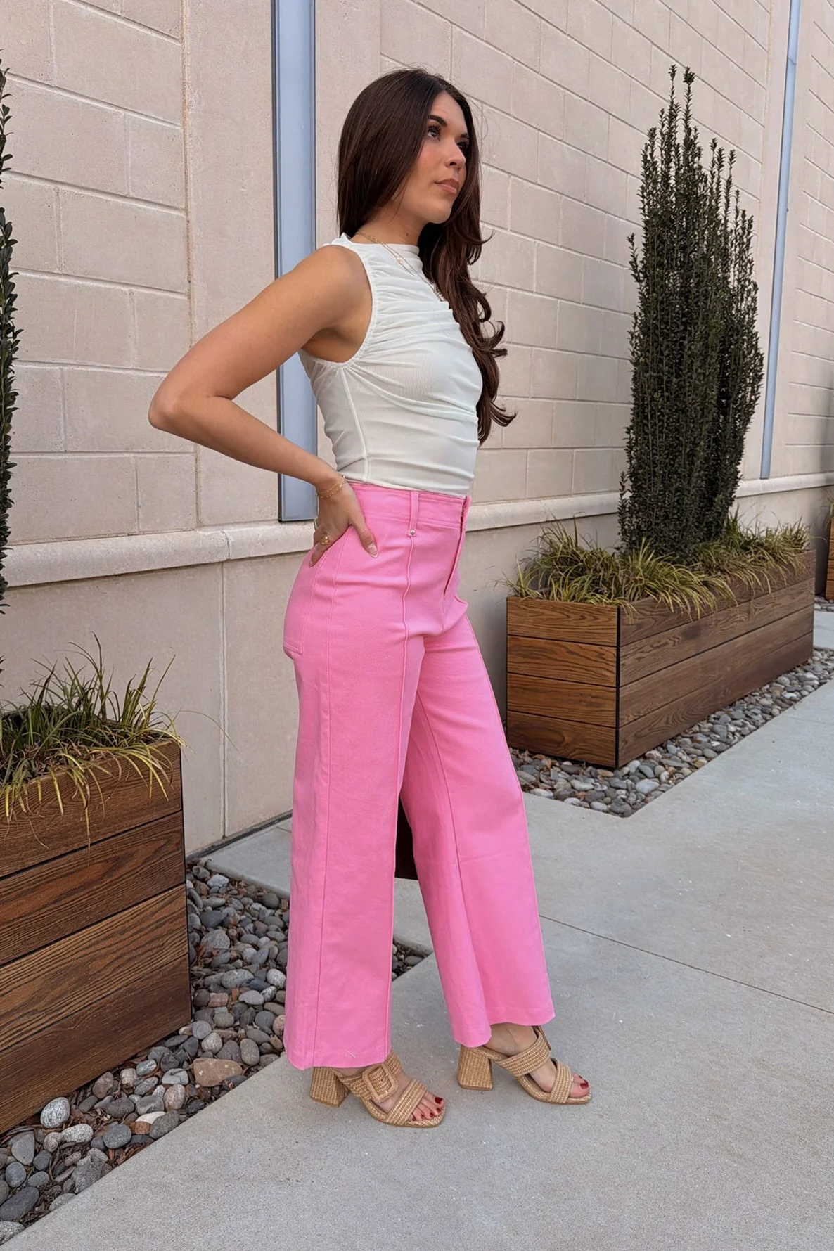 Hadley Pink Wide Leg Pants - Image 6