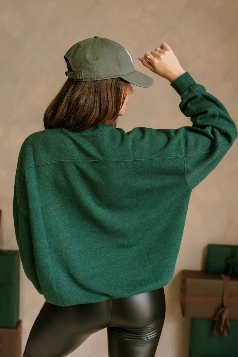 Haley Washed Green Pullover - Image 9