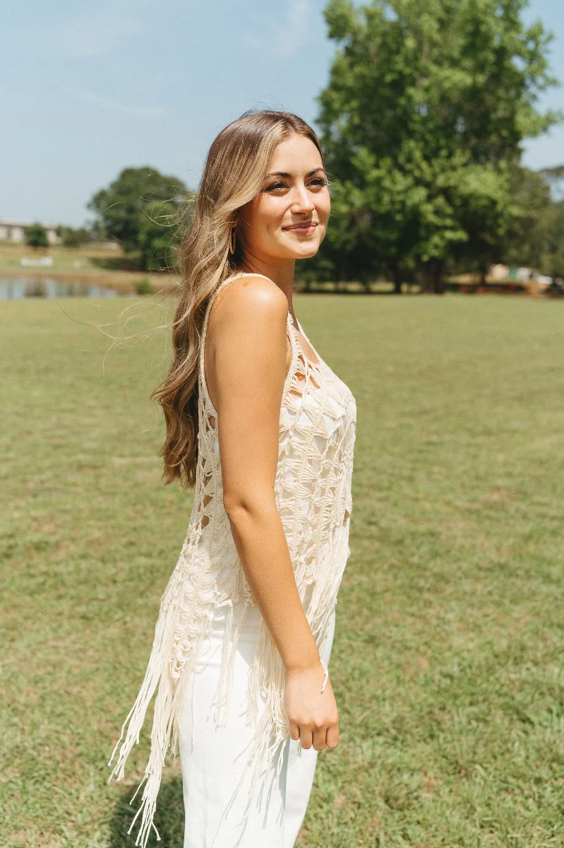 Happy and Free Crochet Tank - Image 5
