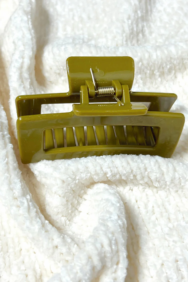 Harper Hair Clip in Green - Image 3