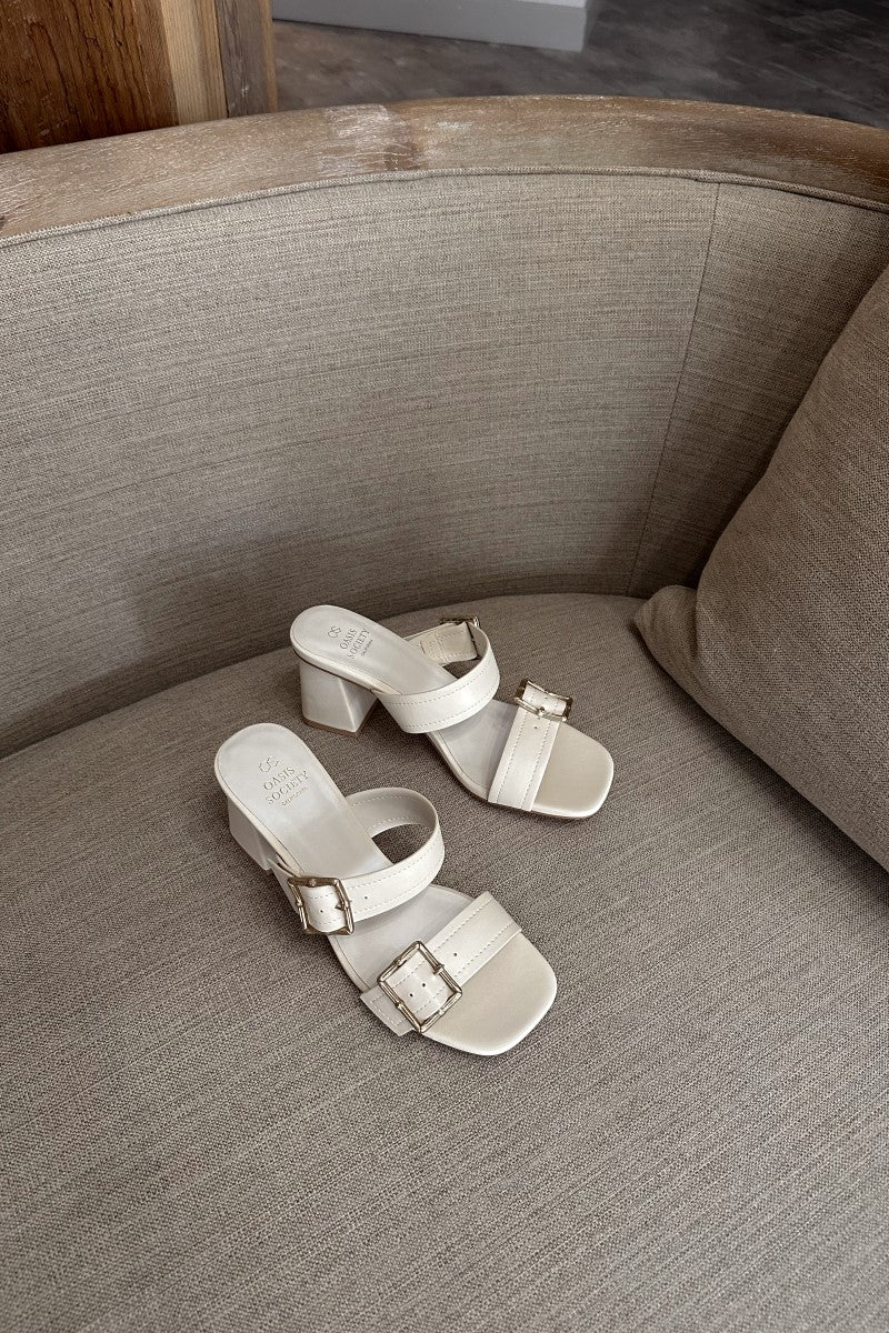Havana Beige Heeled Sandals - Image 7