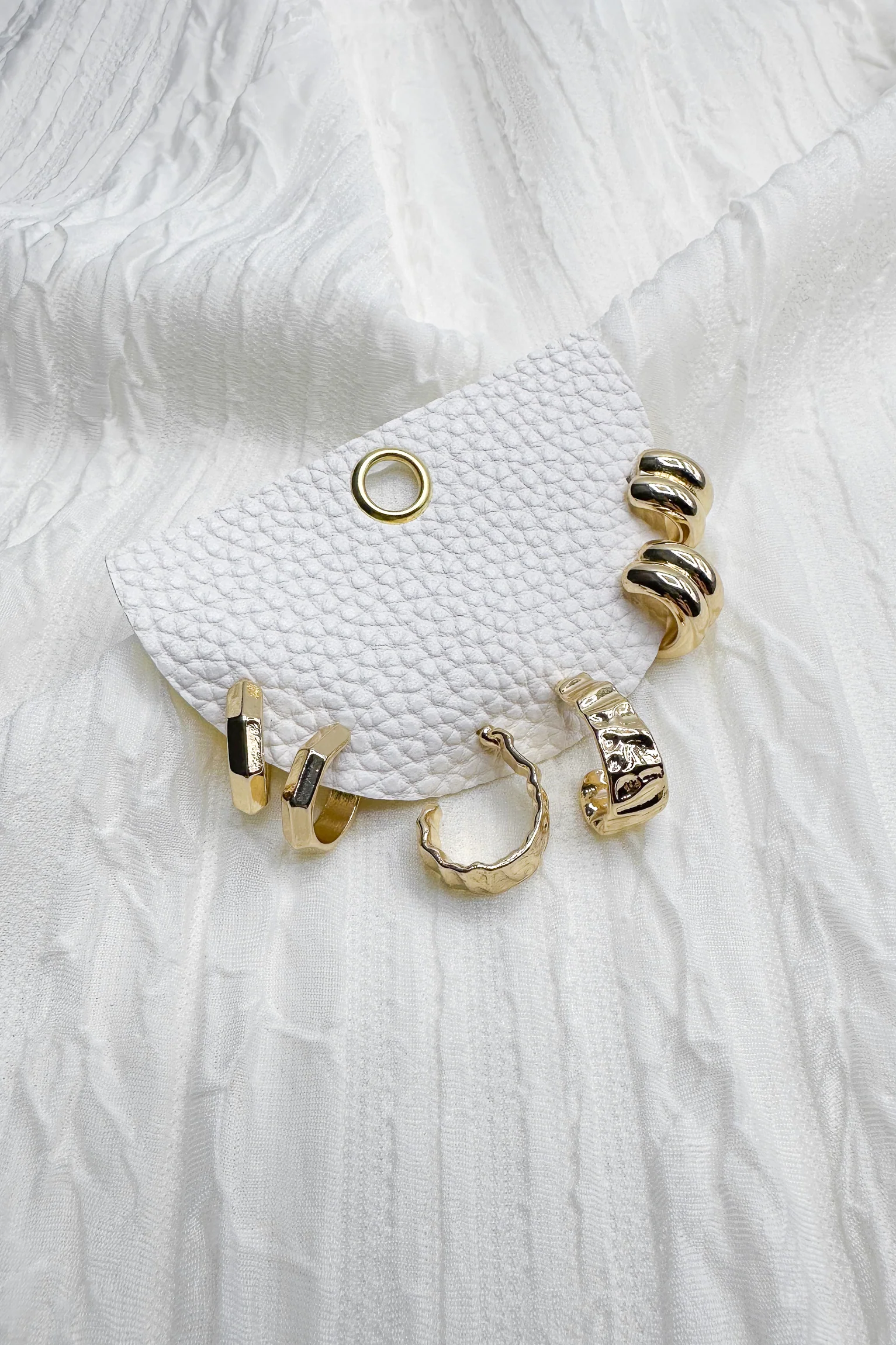 Hazel Gold Hoops Earring Set