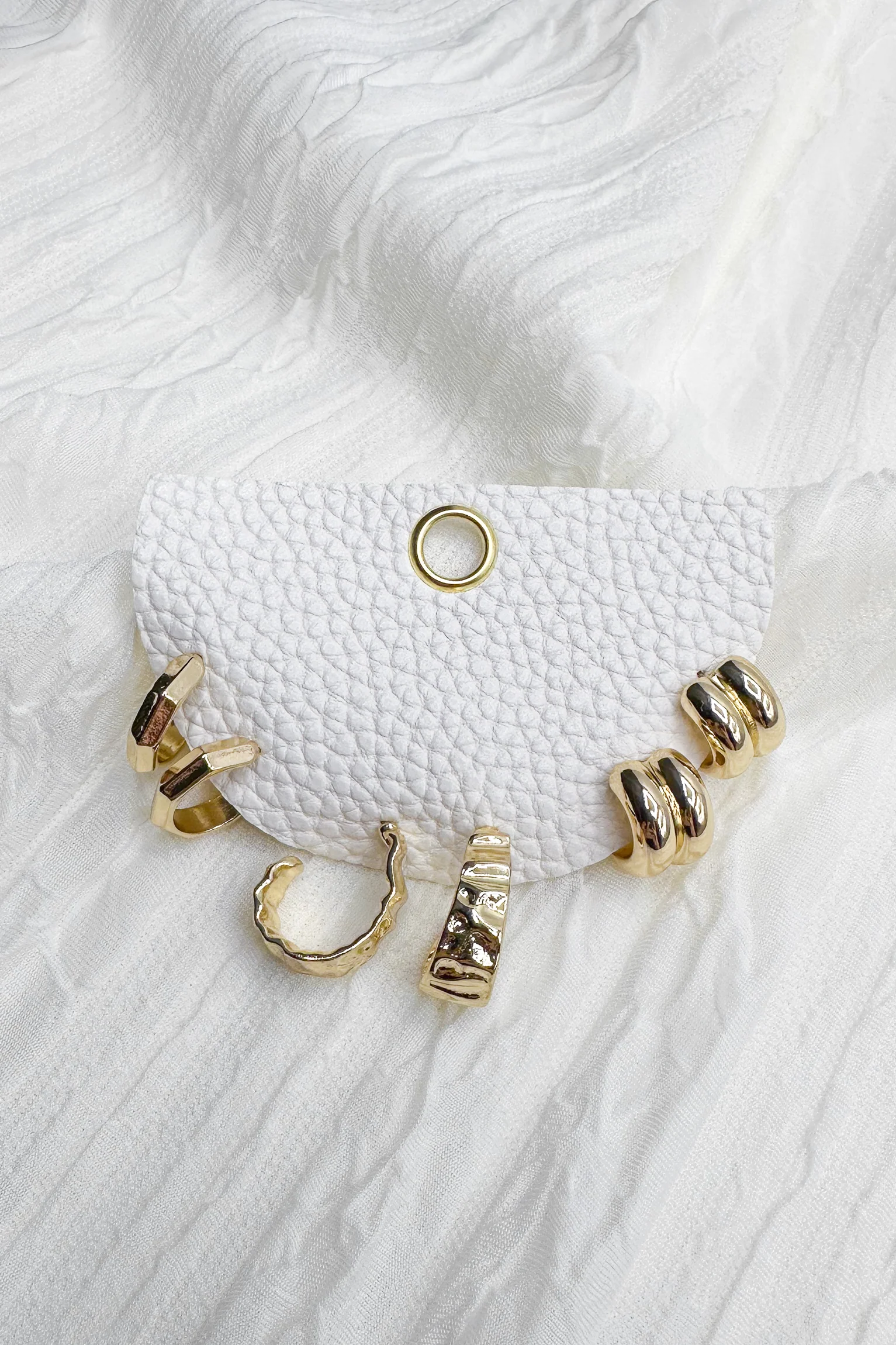Hazel Gold Hoops Earring Set - Image 2