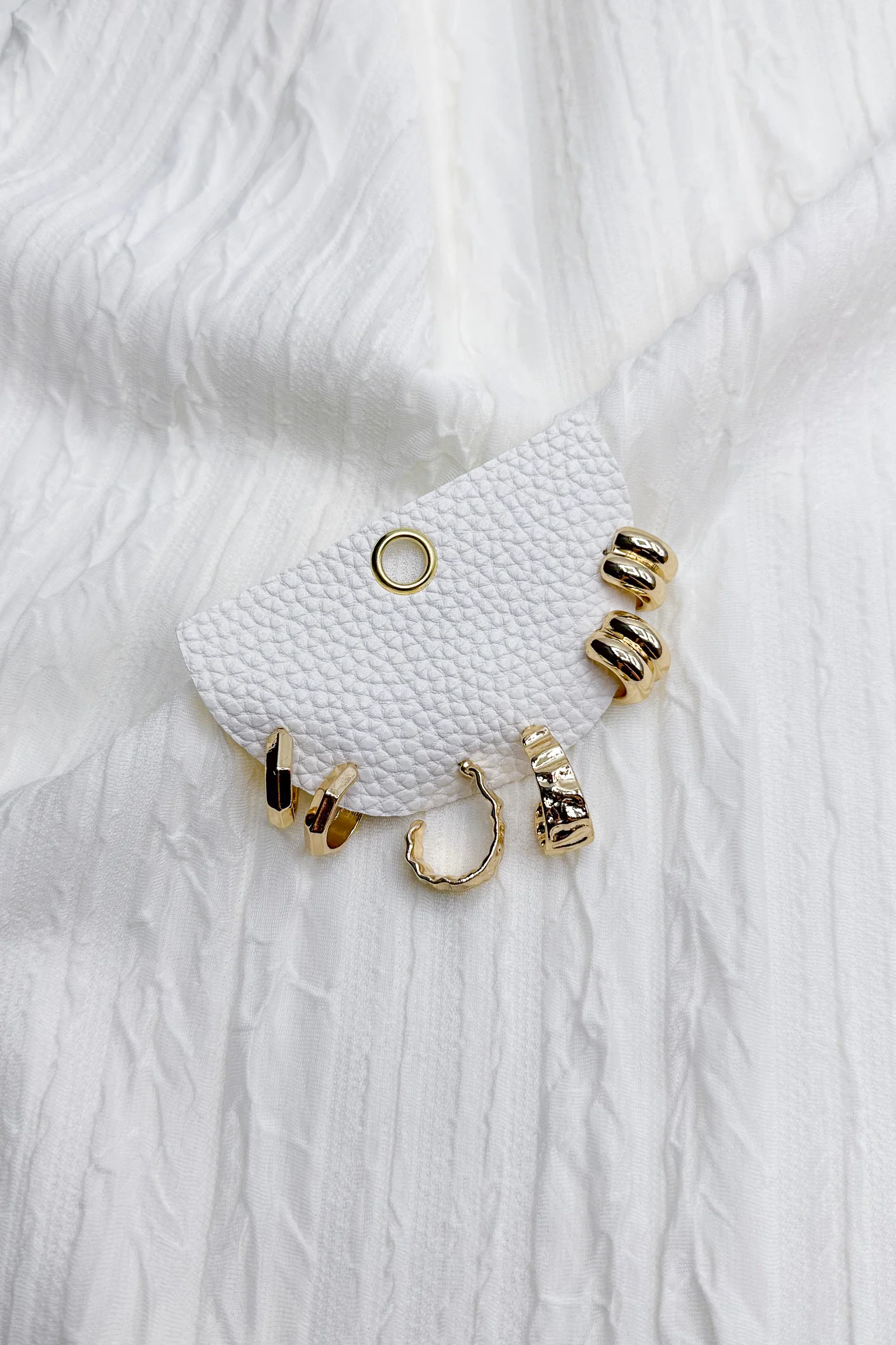 Hazel Gold Hoops Earring Set - Image 3