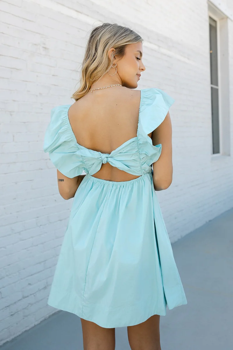 Heart Breaker Dress in Aqua - Image 4