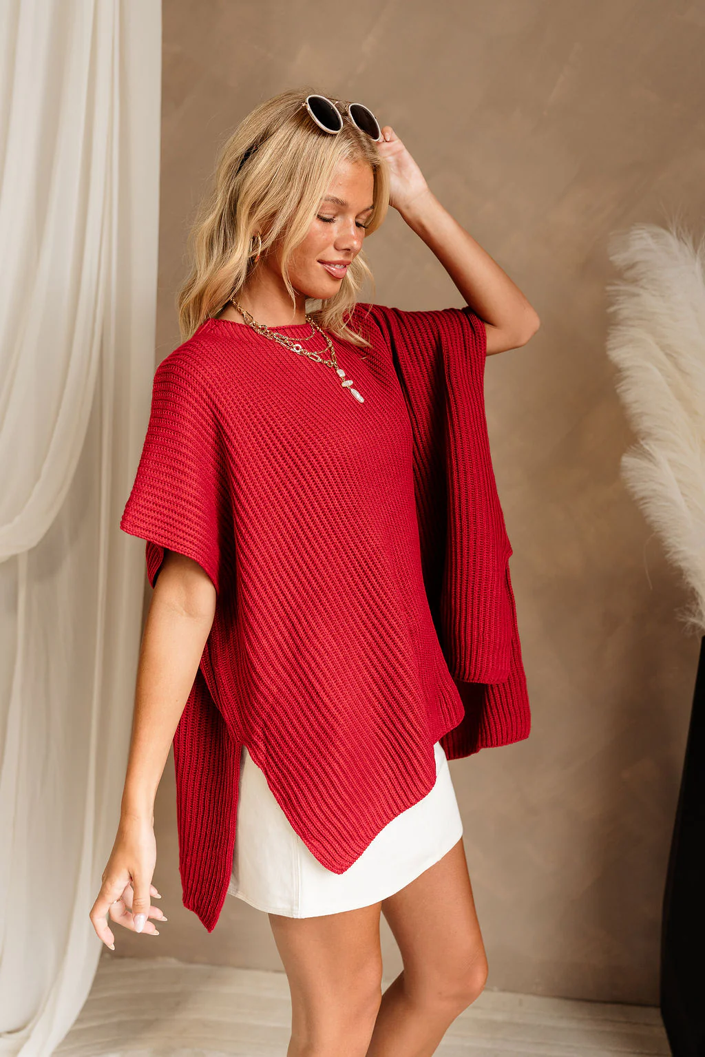 Heather Oversized Sweater - Image 3