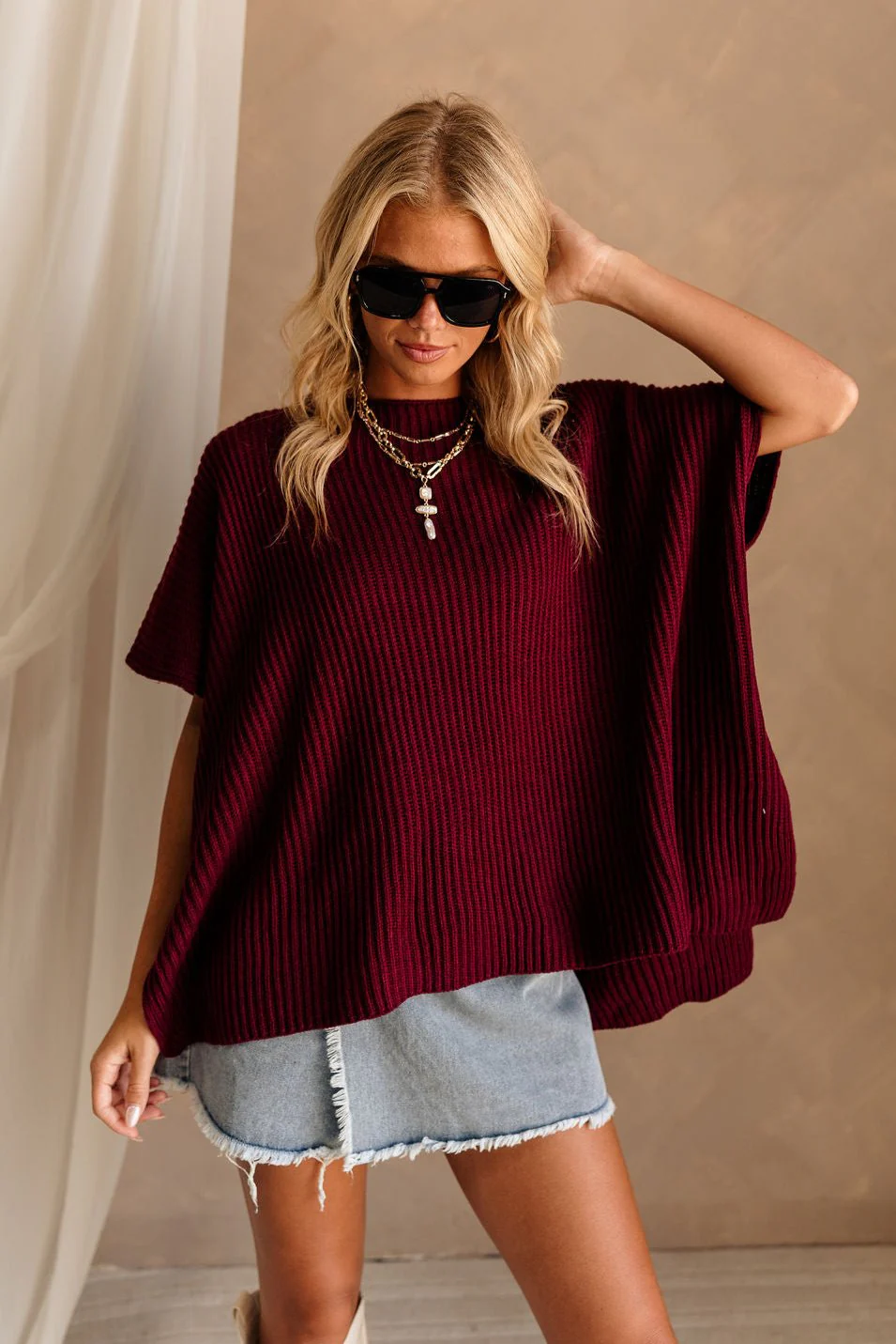 Heather Oversized Sweater - Image 4
