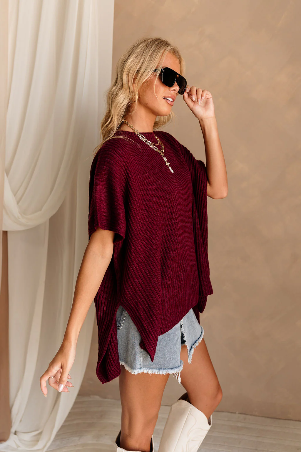 Heather Oversized Sweater - Image 6