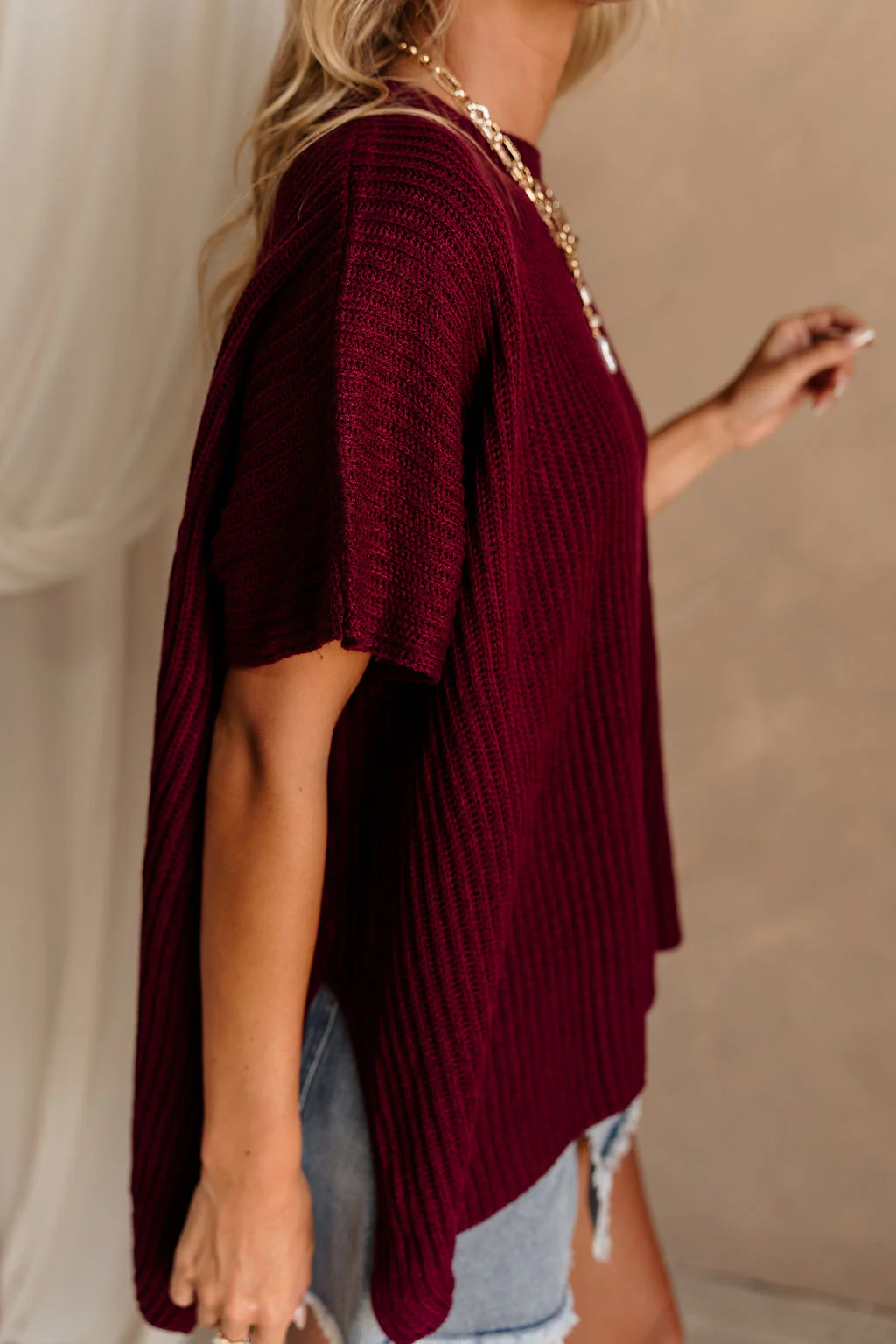 Heather Oversized Sweater - Image 7