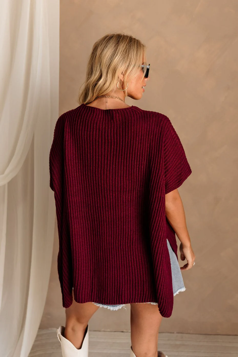 Heather Oversized Sweater - Image 9
