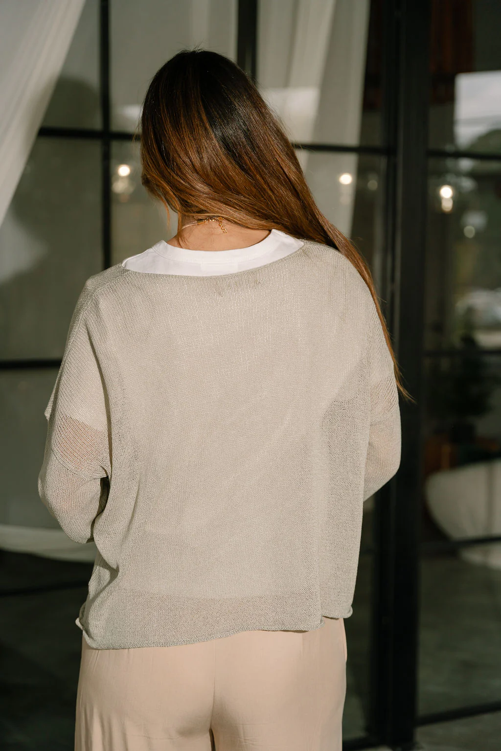 Hester Sage Green Knit Sweater - Image 4