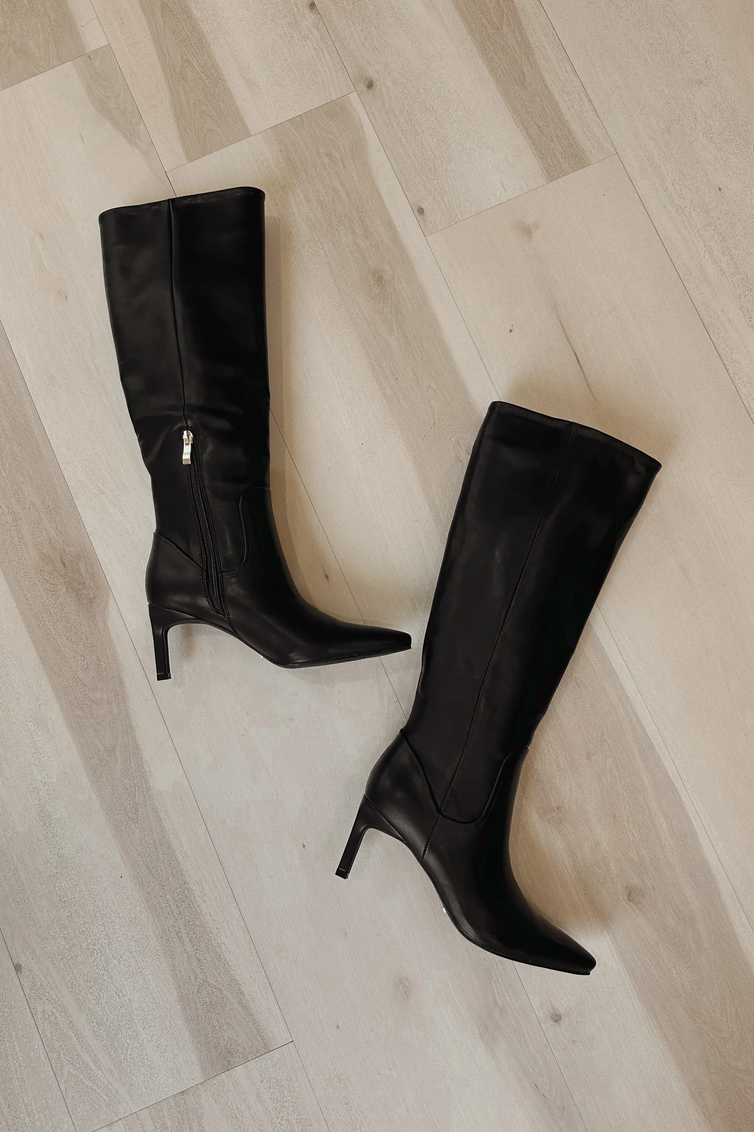 Billini Huda Black Knee High Stiletto Boot
