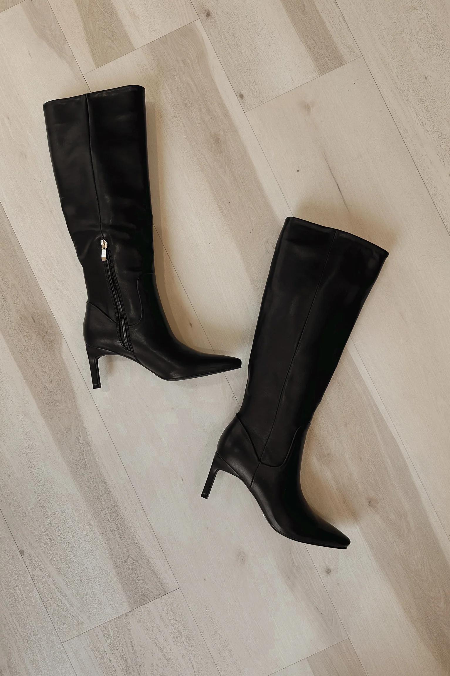 Billini Huda Black Knee High Stiletto Boot - Image 5