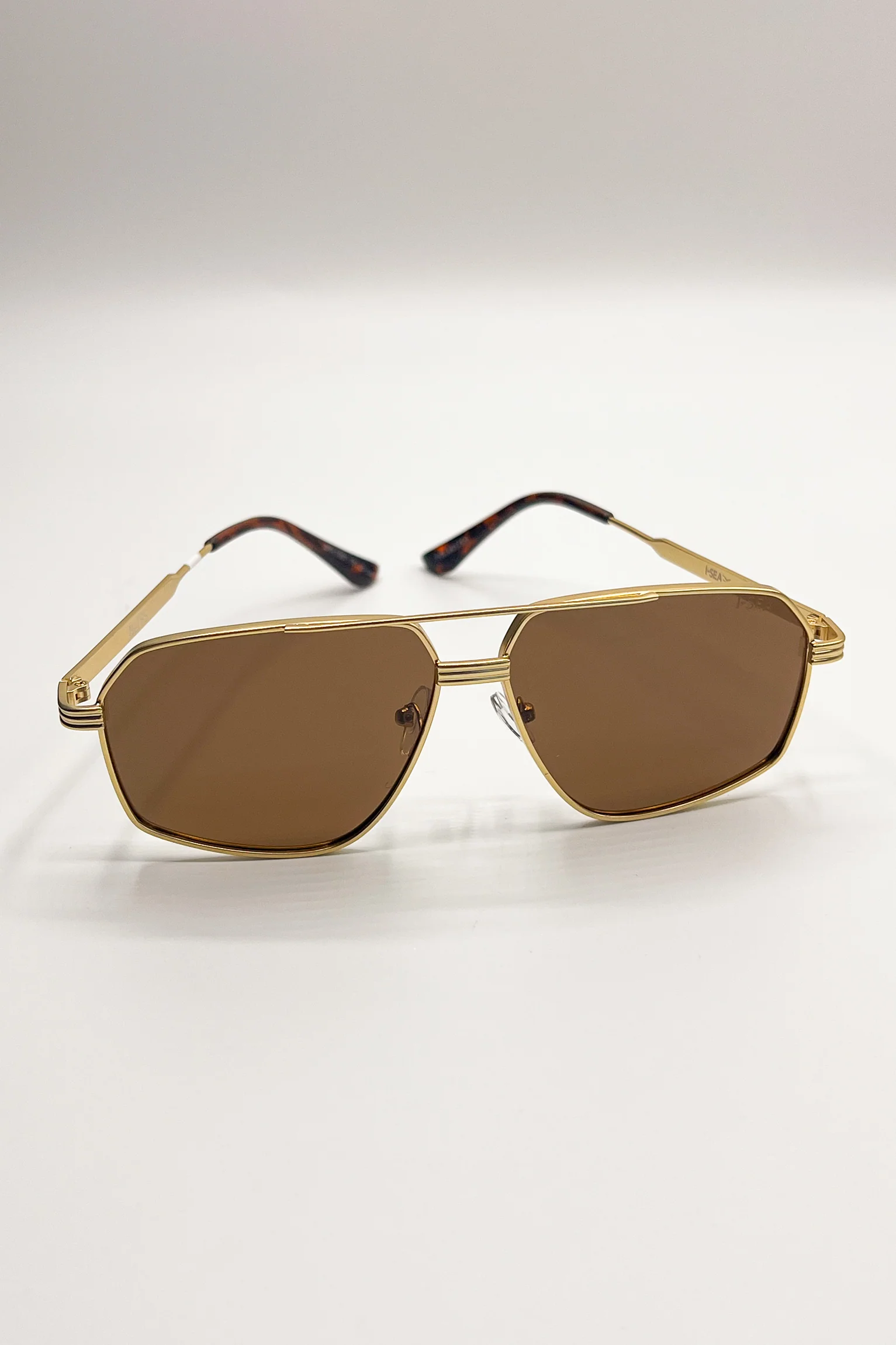 I-SEA: Bliss Gold & Brown Polarized Sunglasses