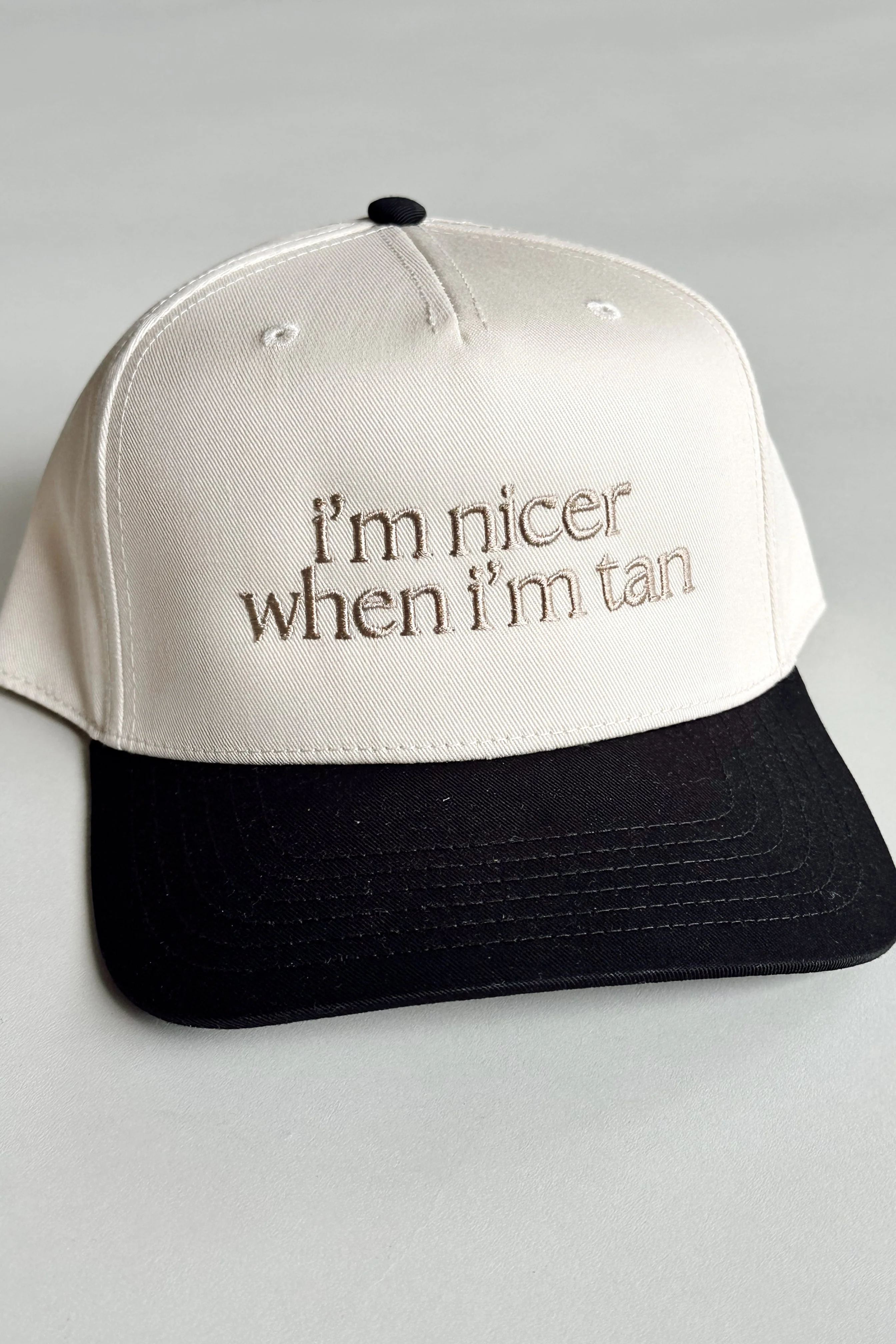 I'm Nicer When I'm Tan Trucker Hat - Image 2