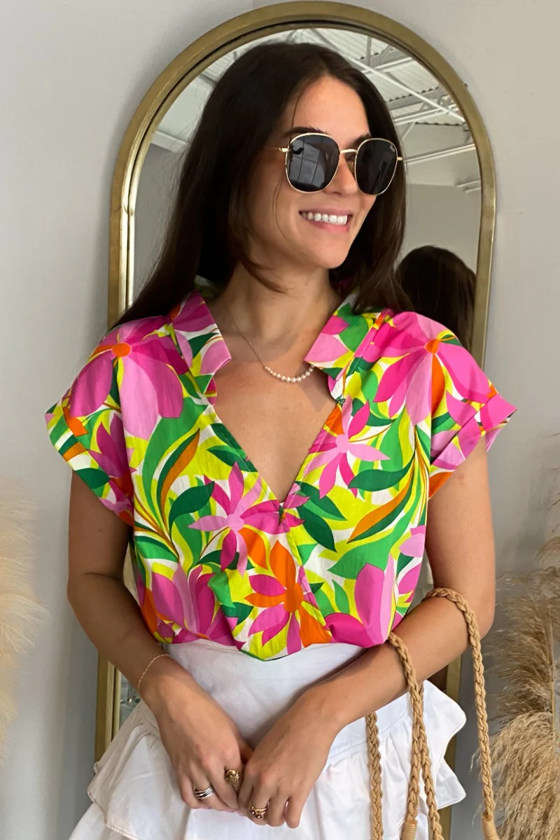 In A Tropical Daze Top