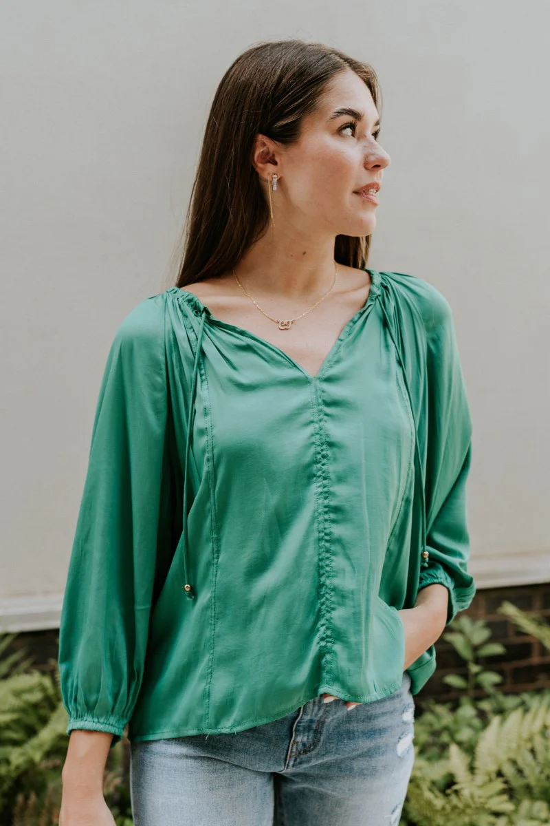 In Charge Top In Green