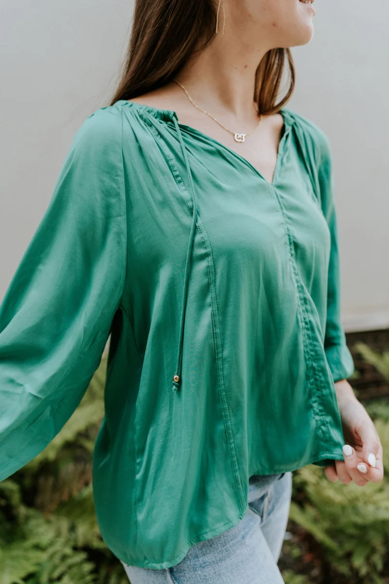 In Charge Top In Green - Image 4