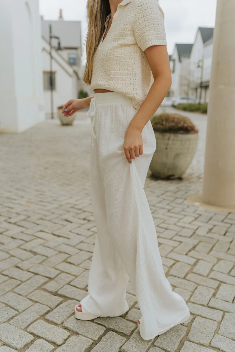 In Paradise Pants in Ivory - Image 2