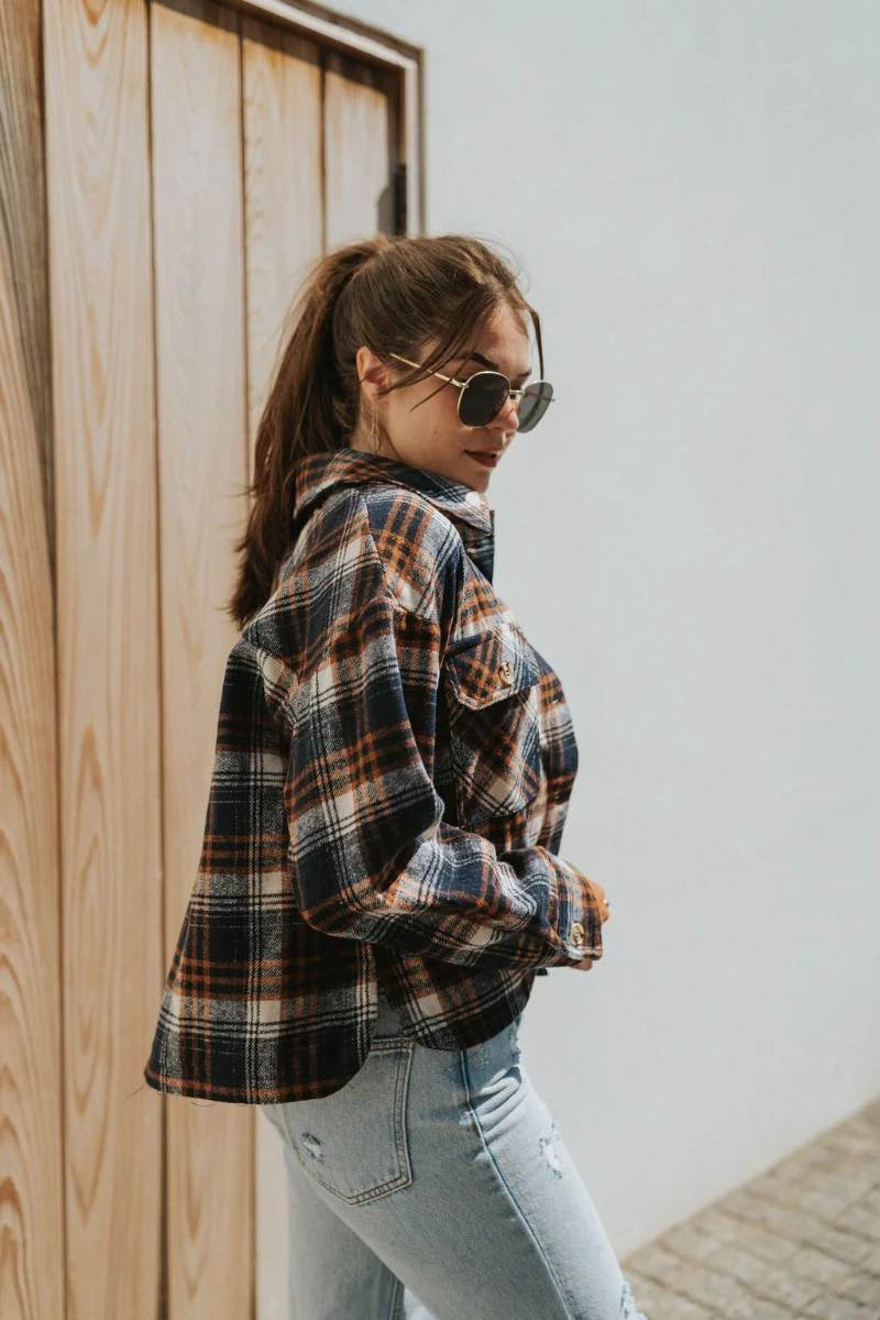 In Rhythm Plaid Mix Jacket - Image 3