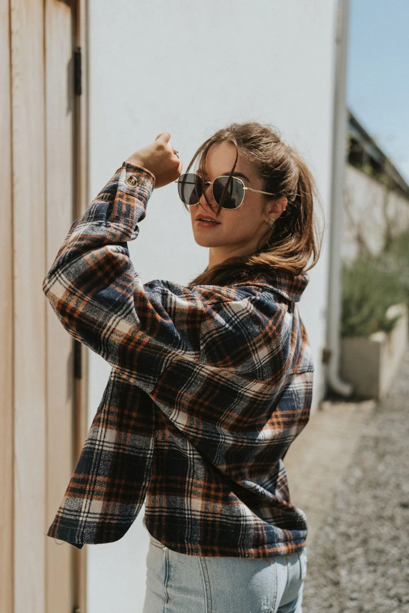 In Rhythm Plaid Mix Jacket - Image 4
