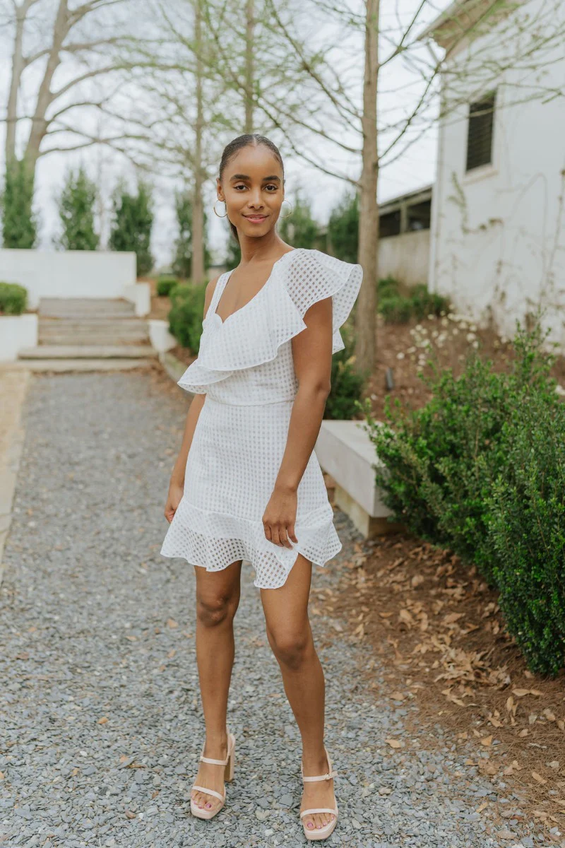 In the Moment Dress in White - Image 2