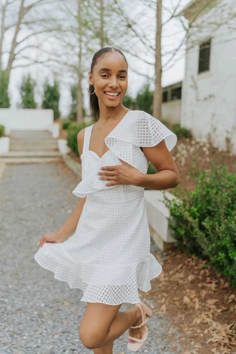 In the Moment Dress in White - Image 3