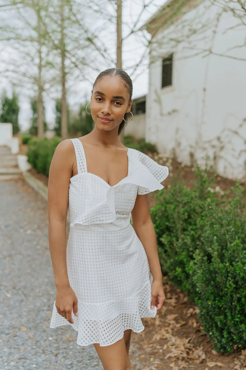 In the Moment Dress in White - Image 4
