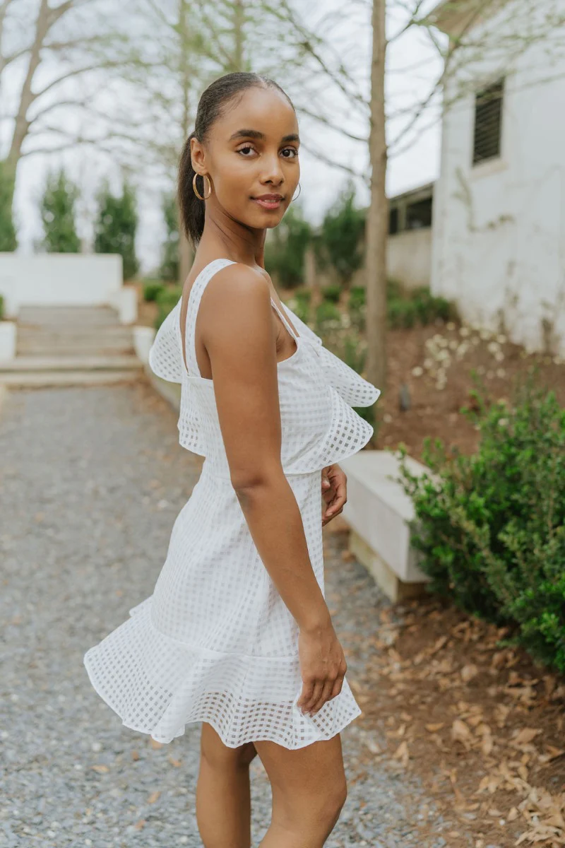 In the Moment Dress in White - Image 5