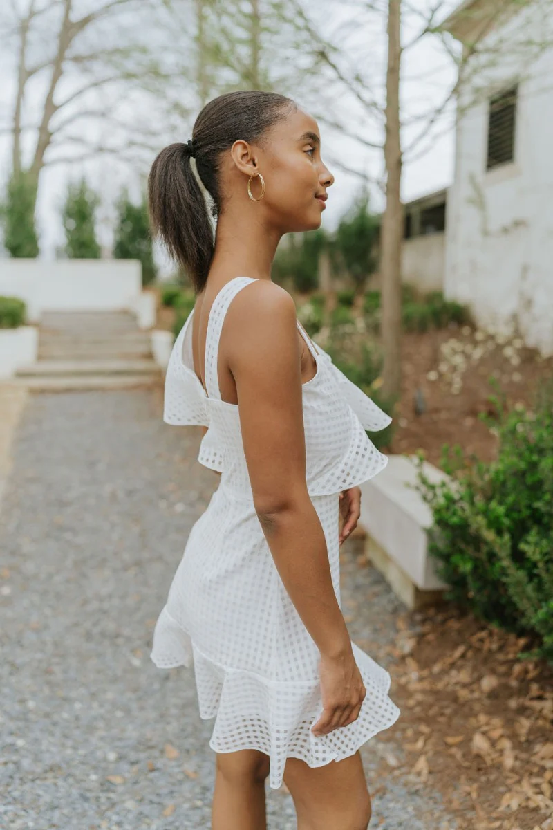 In the Moment Dress in White - Image 6