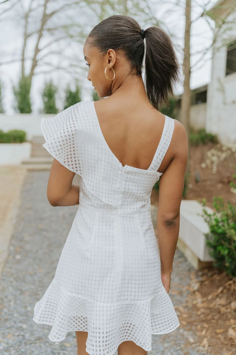 In the Moment Dress in White - Image 7