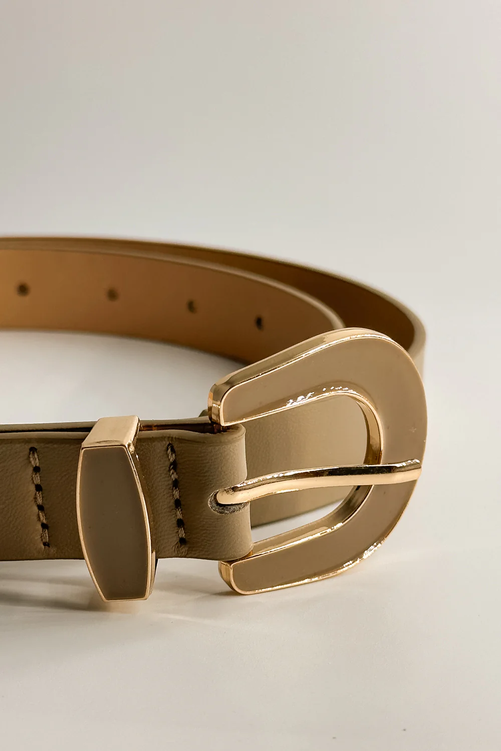 Irene Taupe Slim Adjustable Belt - Image 2