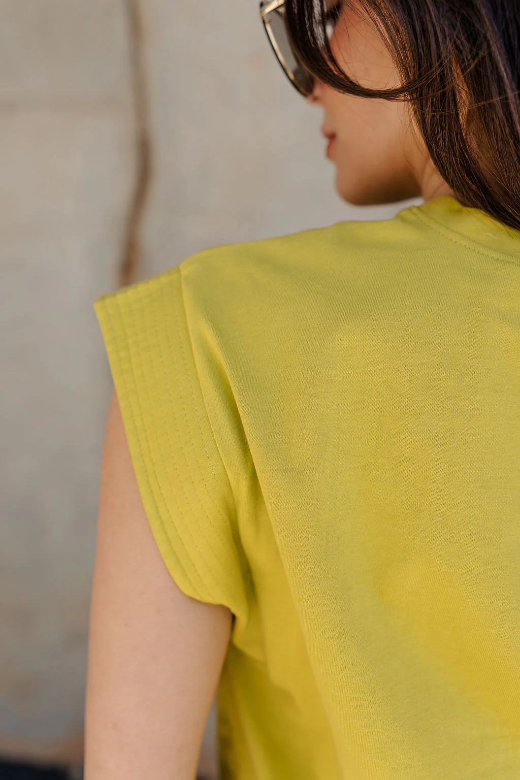 Iris Chartreuse Sleeveless Top - Image 7