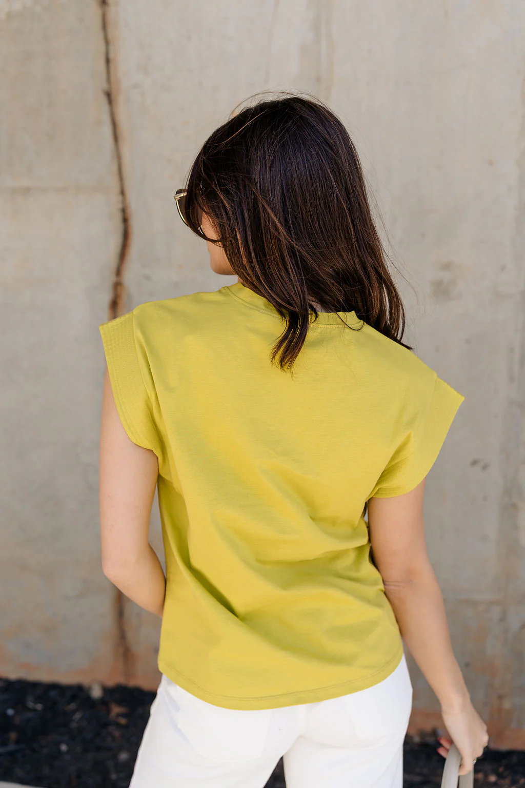 Iris Chartreuse Sleeveless Top - Image 8