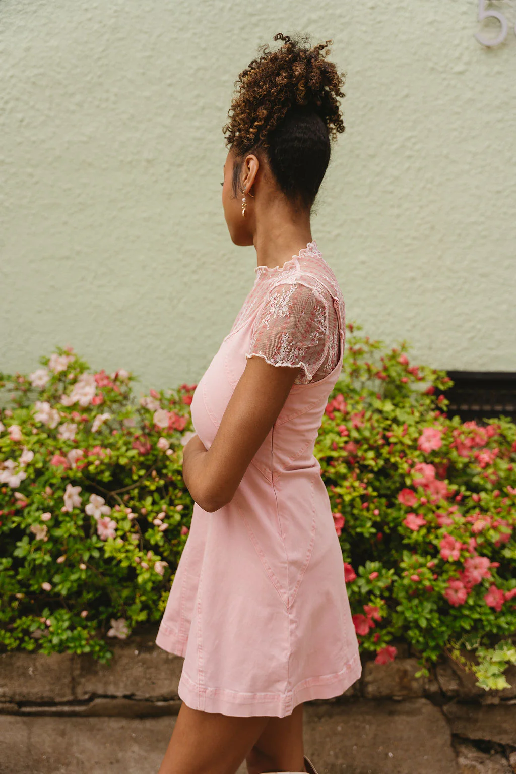 Isabelle Mauve Pink Sleeveless Mini Dress - Image 3