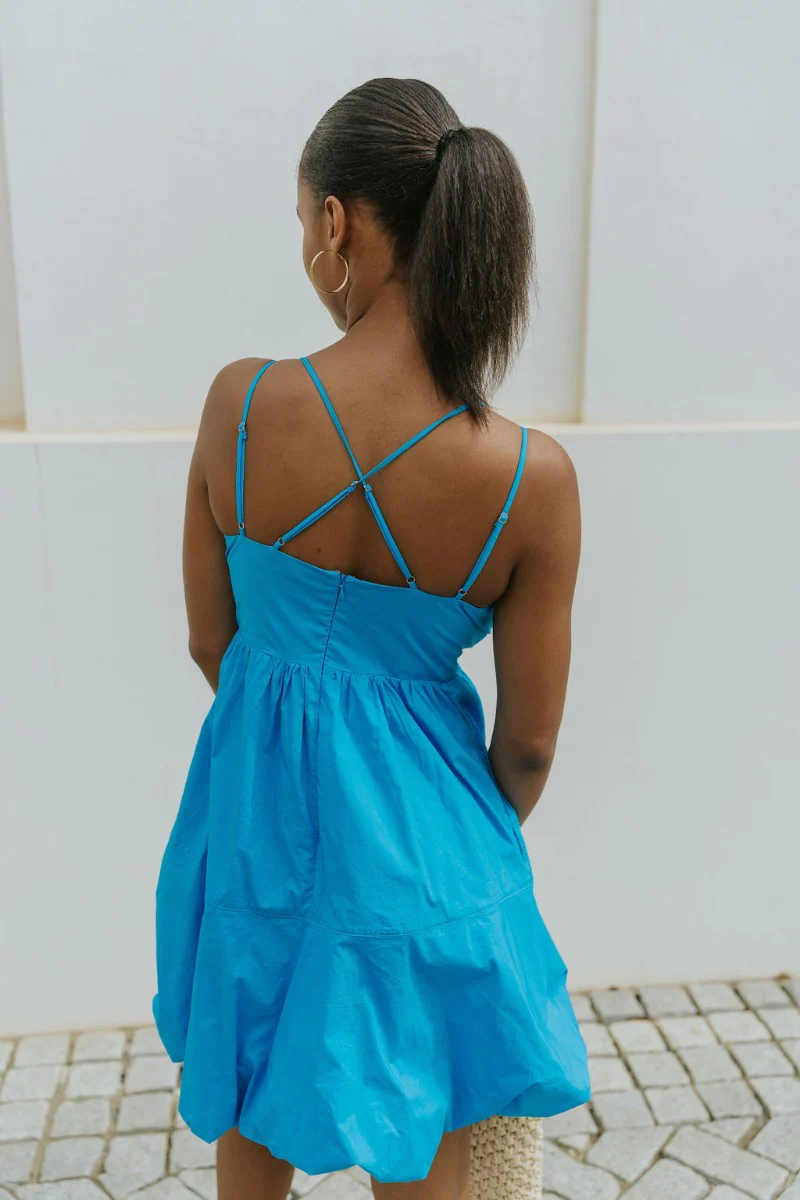 Island Breeze Dress in Blue - Image 5