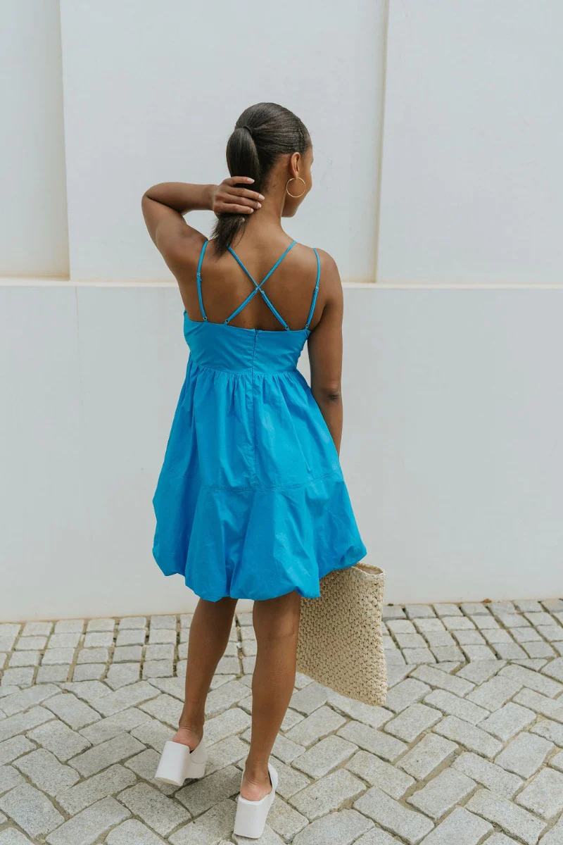Island Breeze Dress in Blue - Image 6